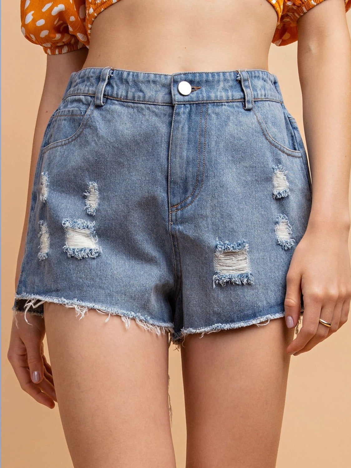 Denim Basic Shorts