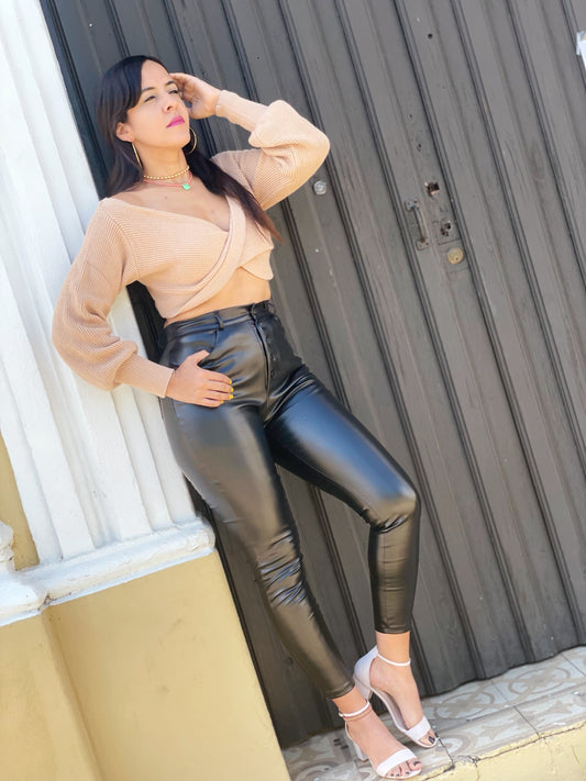 Crop Beige Sweater