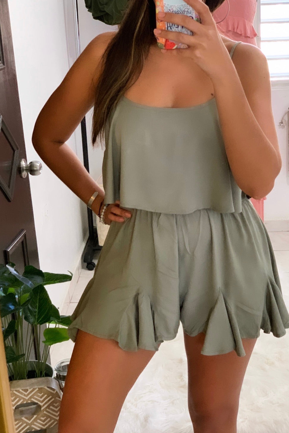 Martini Olive Romper
