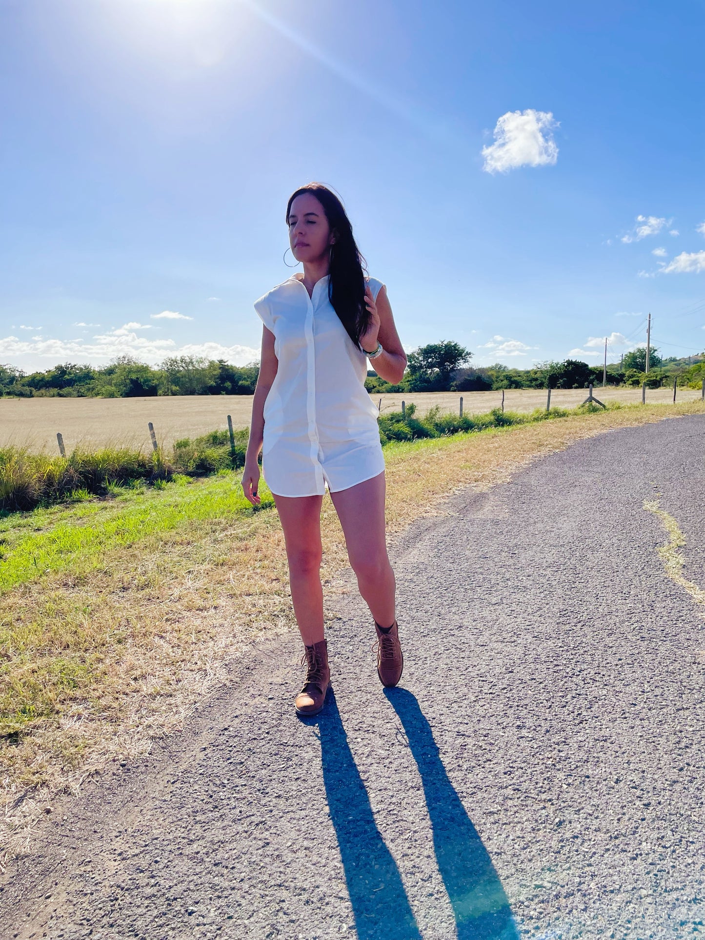 White Shirt Dress