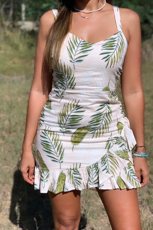 Tropical Plan Dress