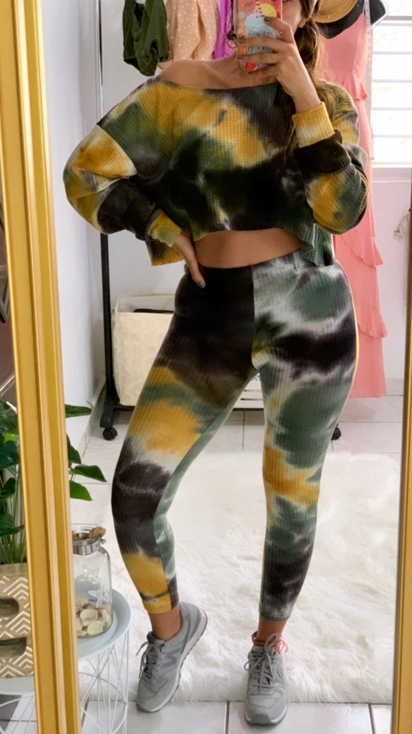 Green Tie Dye Set