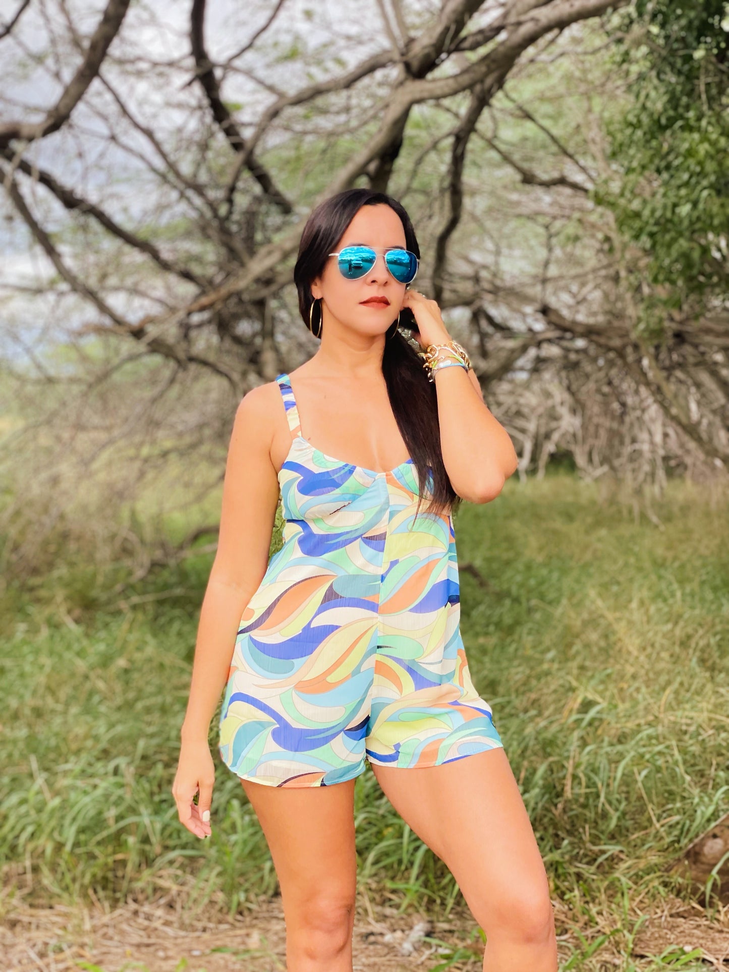 Color of the Sea Romper