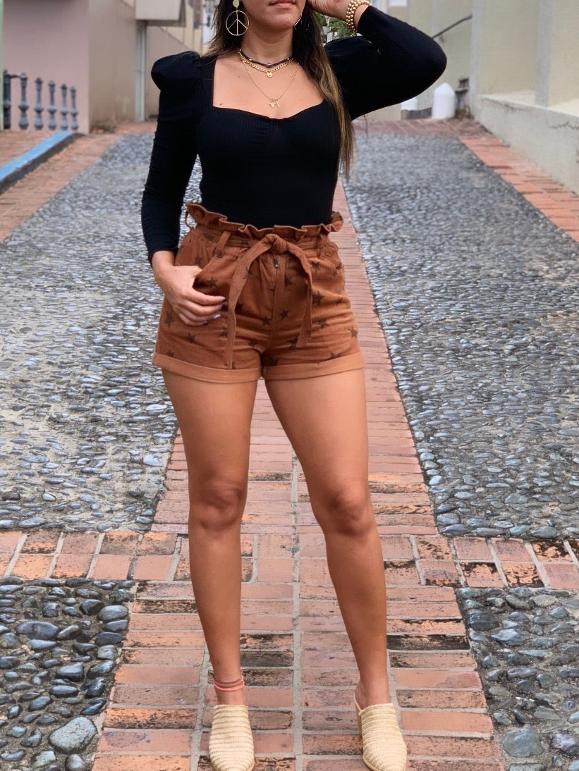 Stars Corduroy Short
