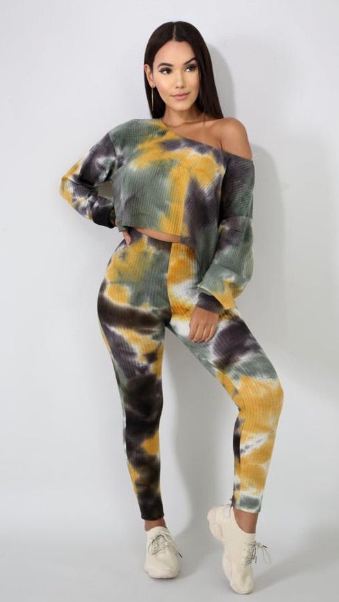 Green Tie Dye Set