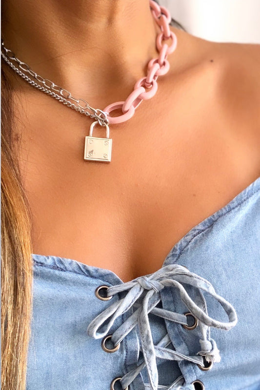 Pink Layering Necklace