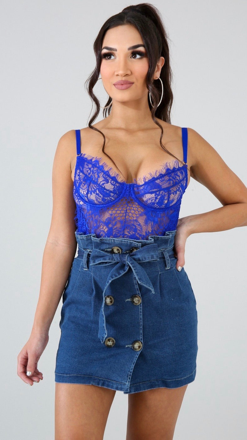 Highwaist Denim Skirt
