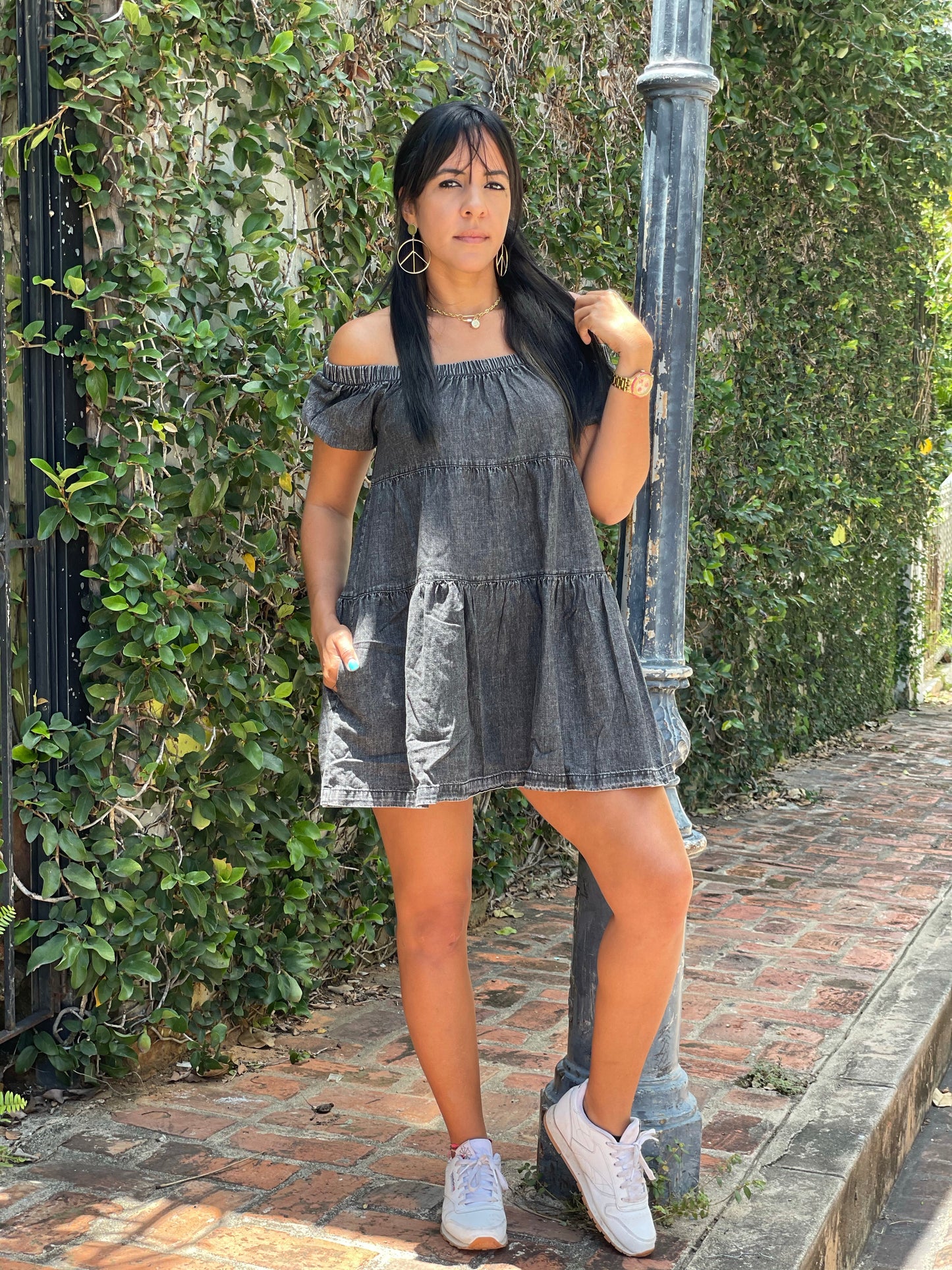 Black Denim Dress