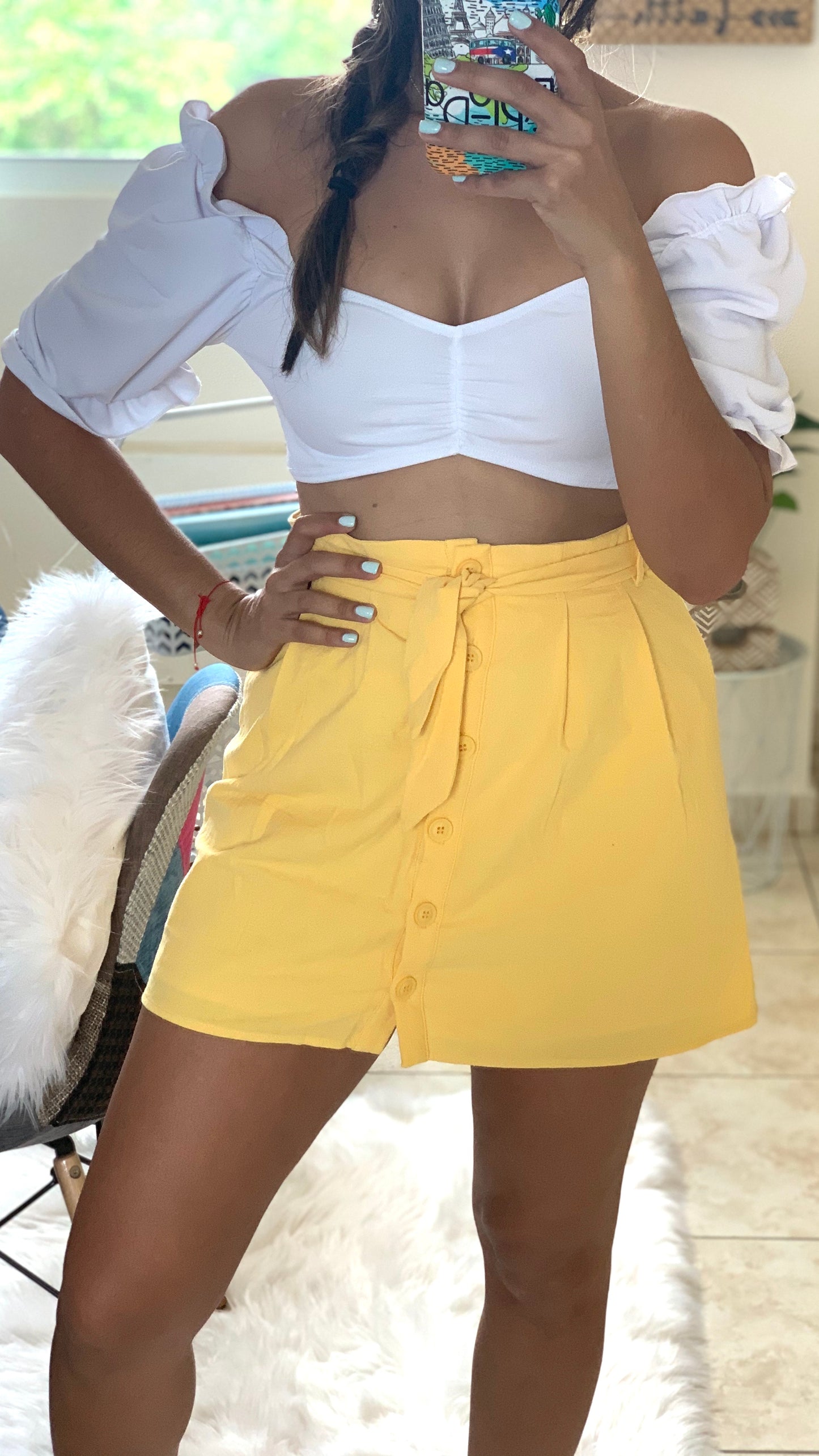 White Crop Top