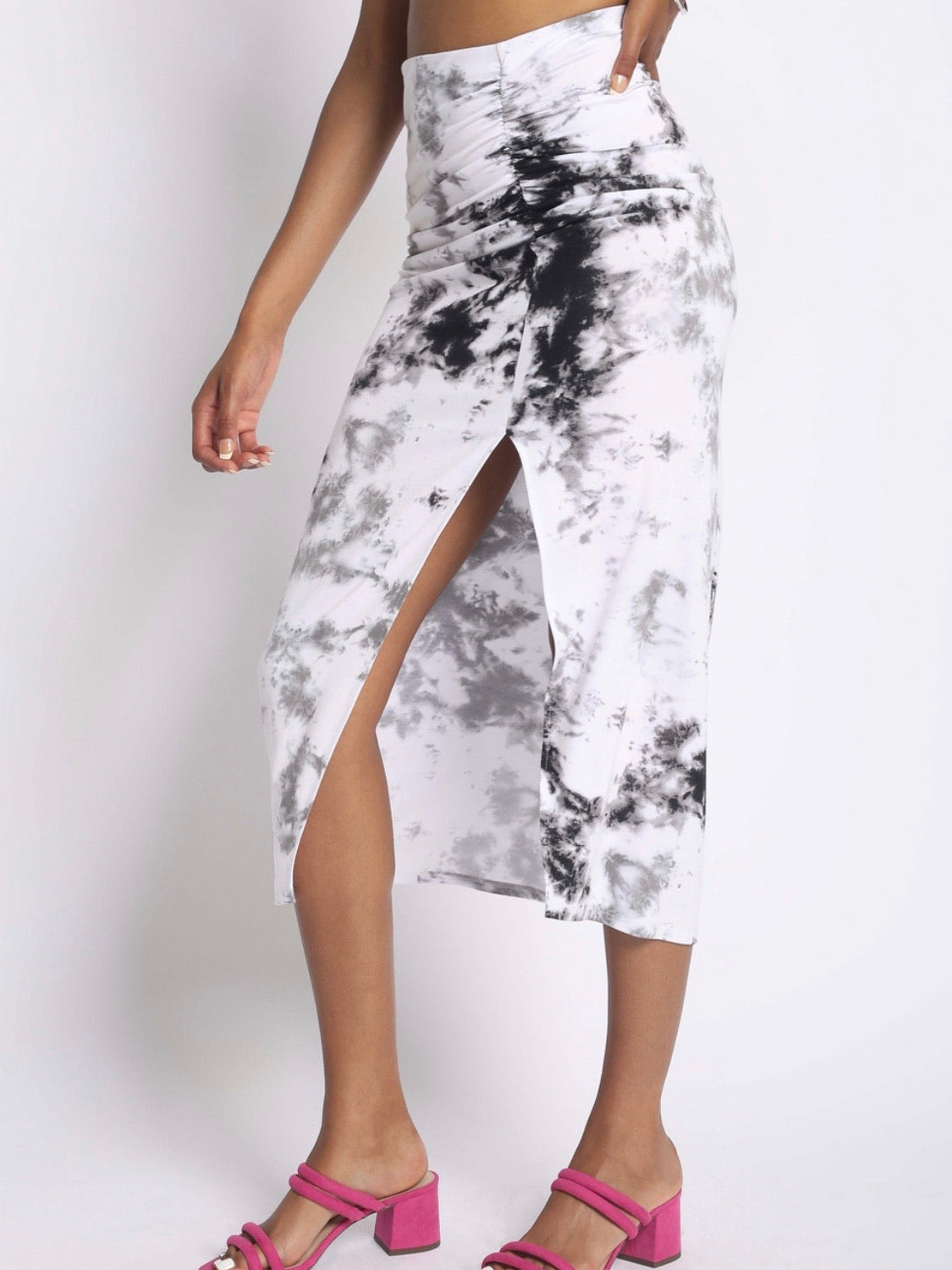 Tie Dye Midi Skirt
