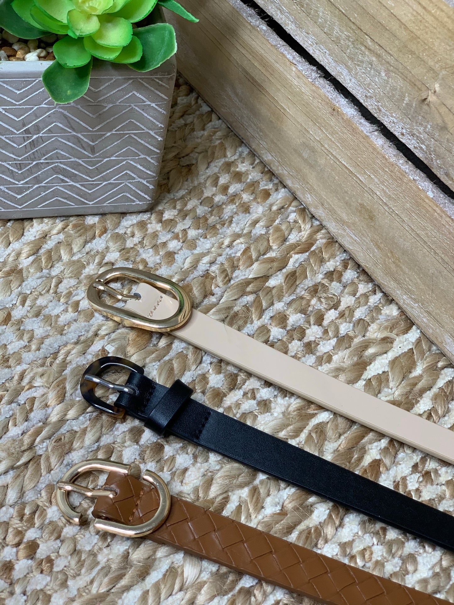 Pack of three Belts