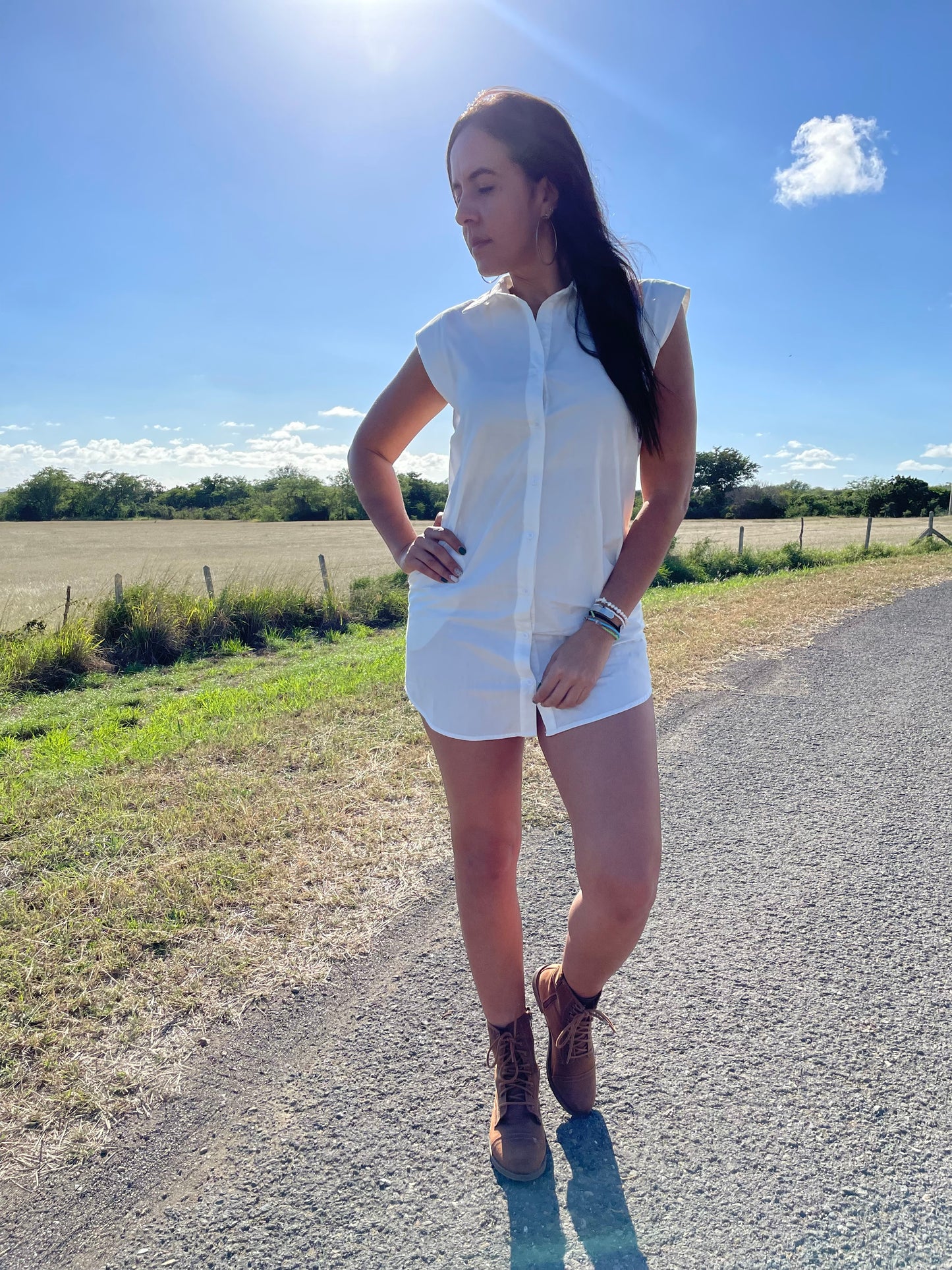 White Shirt Dress