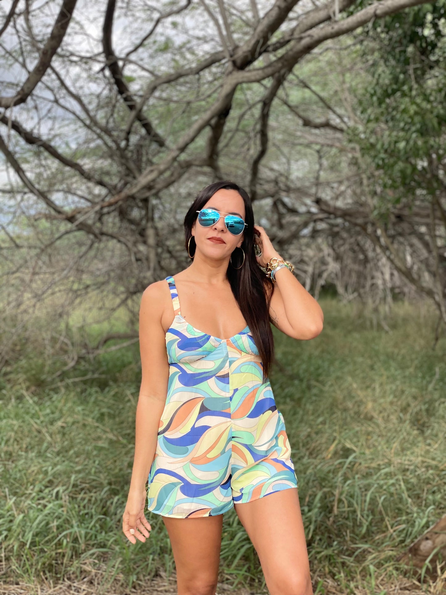 Color of the Sea Romper