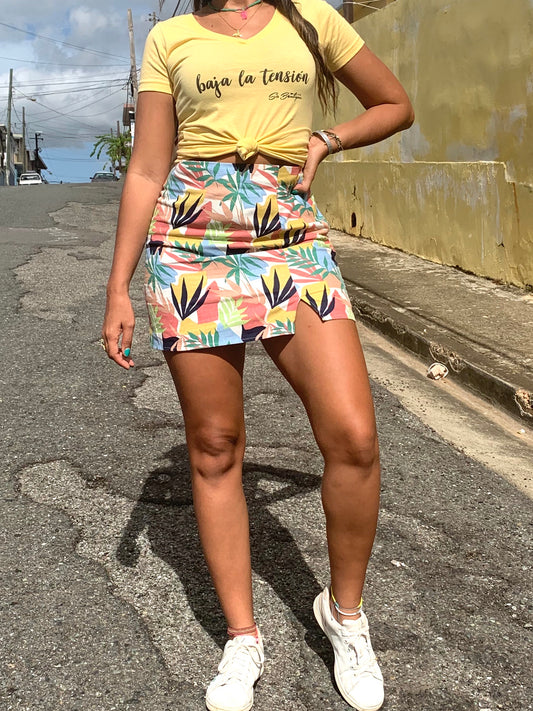 Flower Mini Skirt