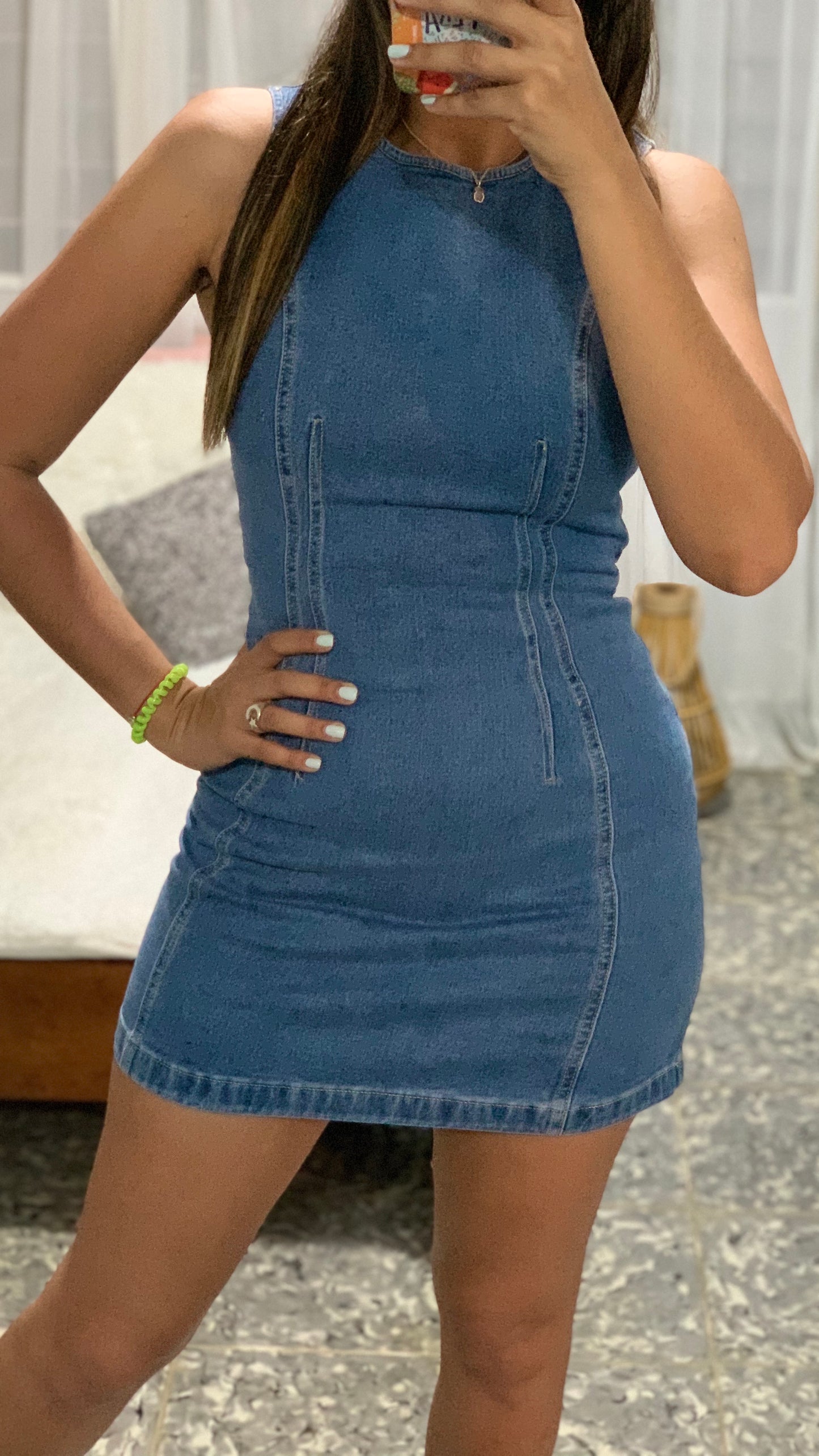 Two Sides Denim Dress
